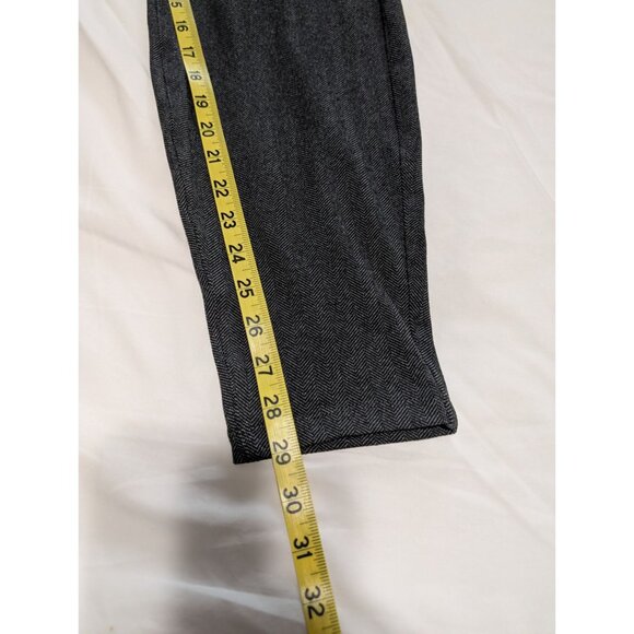 Nwt Eileen Fisher Charcoal Gray Herringbone Tweed Leggings 1X Polyester Stretch - Picture 14 of 15